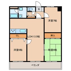 パストラールの物件間取画像